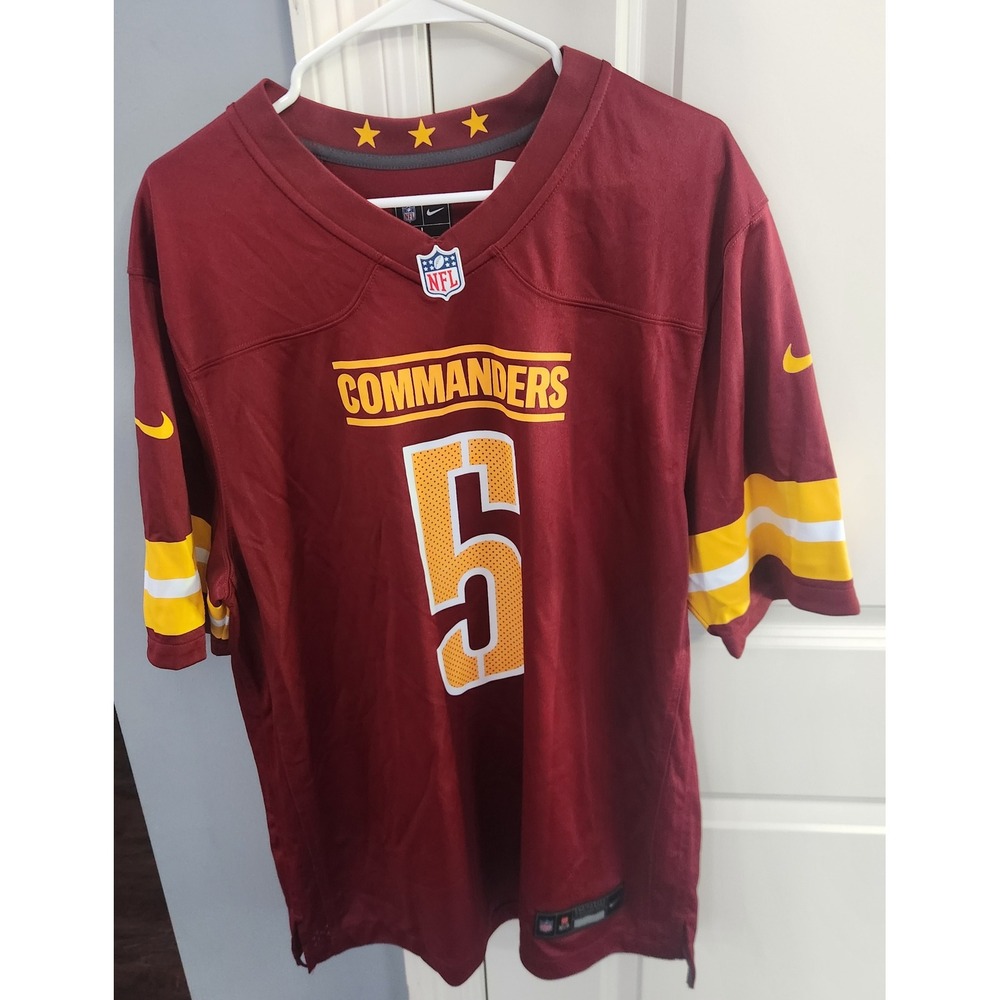 Nike Washington Commanders Jayden Daniels #5 Jersey Mens Large Burgundy NFL NEW